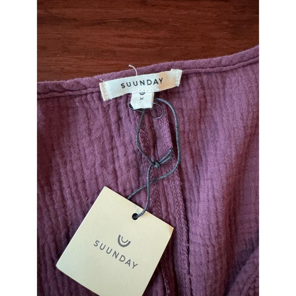 Suunday Gauze Dolman Top NWT Plum - Picture 8 of 14